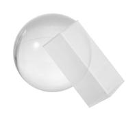 Amosfun Prisma Triangular de Cristal Óptico Refracción de Luz Clara 2 Piezas para Fotografía y Enseñanza Científica Adecuado para Aula de Ciencias y Experimentos