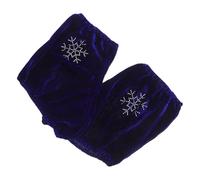 Amosfun Protectores Elásticos para Patines de Hielo Talla Mediana, Funda para Botas de Patinaje Artístico Azul Detalles Brillantes, Accesorio para Prácticas y Competiciones de Hockey