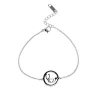 Amosfun Pulsera Resistente al Desvanecimiento Ajustable de Estetoscopio para Mujer de Acero Inoxidable Color Plata en Su Día Obsequio Adecuado para Enfermeras y Uso Diario