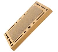 Amosfun Rascador para Gatos de Interior Túnel Doble y Bolas Giratorias, Juguete Interactivo para Mascotas Hecho de Papel Corrugado Color Caqui, Entretenido y Resistente para Gatitos