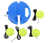 Amosfun Reboteador de Práctica de Tenis con Base Antideslizante y Balones de Alto Rebote en Cuerda, Equipo Portátil para Entrenamiento en Cancha al Aire Libre