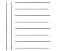 Amosfun Recambios de Rotulador para Plantilla de Tatuajes, 10 Unidades, Aleación de Aluminio, Punta Mediana, Recarga para Marcado de Piel y Belleza Profesional, Suministro para Maquillaje