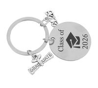 Amosfun Regalos de Llavero de Graduación Ella Llavero Divertido de Graduación Recuerdos de Fiesta de Logros Académicos de Celebración
