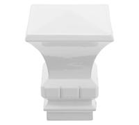 Amosfun Remate Decorativo de Hierro para Barra de Cortina Cuadrada, Tapón Extremo Resistente y Versátil para Accesorios de Cortinas en Sala y Dormitorio