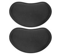 Amosfun Reposamuñecas de Escritorio Ergonómico para Ratón 2 Piezas, Cojín Protector de Eva Negro, Almohadilla para Juegos y Oficina, Compacto para Aliviar Tensión y Uso Prolongado