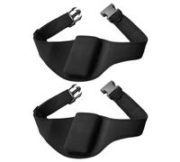 Amosfun Riñonera para Micrófono de Fitness, 2 Unidades Negras, Bolsa Portátil Cinturón Ajustable para Entrenamiento y Deportes, Soporte Protector para Micrófono Inalámbrico