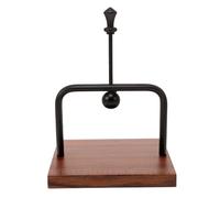 Amosfun Servilletero Vertical de Madera Negra para Encimera, Dispensador de Servilletas Plano a Prueba de Viento, Soporte para Mesa en Cafetería, Hotel y Restaurante, Accesorio de Mesa