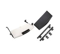 Amosfun Soporte Ajustable para Teclado con Bandejas Deslizantes Dobles, Rieles de Metal de 27 Cm, Plataforma Extensible de Escritorio para Oficina y Hogar, Extensor Ergonómico