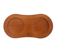 Amosfun Soporte de Madera para Molinillo de Pimienta y Sal, Pedestal Pequeño Antideslizante de 8 Cm Base Antigoteo, Organizador de Especias para Cocina y Comedor Profesional