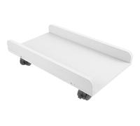 Amosfun Soporte para Computadora Ruedas y Freno, Base Rodante de Color Claro para Torre de Pc, Carrito de Suelo para Ordenador de Escritorio, Accesorio para Oficina y Sala de Juegos