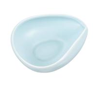 Amosfun Soporte para Cucharas de Cerámica Azul, Bandeja Compacta Reutilizable para Cocina, Reposacucharas Multifuncional para Uso Diario y Barra de Café, Accesorio para Utensilios