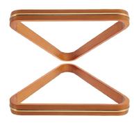 Amosfun Soporte Triangular de Bolas de Billar de Madera 2 Piezas para Mesa de Billar Accesorio Portátil y Estable para Posicionamiento de Bolas para Sala de Juegos