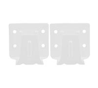Amosfun Soportes para Persianas Mini de Color Claro, 2 Piezas, Soporte Central Metálico para Riel de Persianas Venecianas y Cortinas, Accesorios de Montaje para Estores y Ventanas
