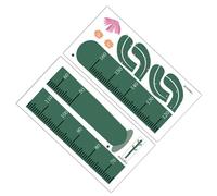 Amosfun Tablero De Crecimiento Pegatina De Pared Cactus Decoración Para Guardería