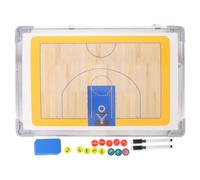 Amosfun Tablero Estratégico Marco de Aleación de Aluminio 45x30cm Fácil de Transportar y Borrar de Baloncesto para Entrenamiento y Sesiones de Coaching