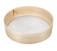 Amosfun Tamiz de harina para hornear, colador redondo de malla 60 de madera, colador de azúcar en polvo, tamiz de mano, 27 cm, para cocina, cocina, pasteles, pan