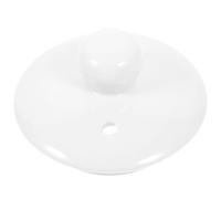 Amosfun Tapa de Cerámica para Taza de Té Blanca 55Cm Accesorio para Tetera Diseño Práctico Que Mantiene la Temperatura
