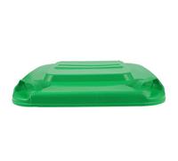 Amosfun Tapa de Repuesto para Cubo de Basura Exterior 50 Litros, Tapa Abatible de Plástico Verde Resistente al Sol y Lluvia, Cubierta Sellada Antiolor para Jardín y Uso al Aire Libre