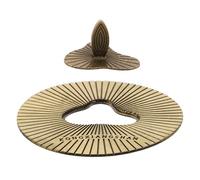 Amosfun Tapa para Vela Perfumada de Metal Azul Verdoso 7,8 Cm, Accesorio Antidespolvoreo para Tarro de Vela, Cubierta Decorativa Resistente al Calor Adecuado para Protección y Extinción