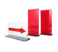 Amosfun Tarjetas de Penalización Baloncesto de Acrílico para Árbitros Bordes Lisos y Flecha Indicadora para Partidos de Competición