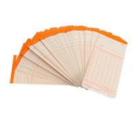 Amosfun Tarjetas Oficina 100 Hojas Doble Cara Formato Mensual para Fichaje Empleados en Almacén y Fábrica, Tarjetas de Asistencia Genuinas para Reloj Horario de Control