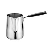 Amosfun Taza para Espumar Leche de 350 Ml Mango, Vaso de Acero Inoxidable 304 Resistente y Antioxidante, Adecuado para Cafetería y Uso Doméstico en Cocina Portátil