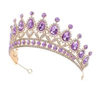 Amosfun Tiara de Novia Accesorio para Bodas Fiestas y Disfraces para Resaltar