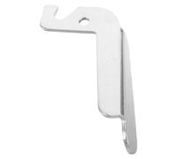 Amosfun Tirador para Puerta de Estufa de Leña y Caldera de Hierro Plata Resistente al Calor con Estructura Desmontable Rápida y Tornillo Incluido