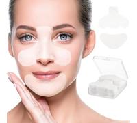 Amosfun Tiras Limpiadoras para Nariz y Barbilla, Almohadillas Faciales de Algodón, 200 Unidades para Limpieza Profunda y Eliminación de Manchas de Puntos Negros, Uso Facial Completo
