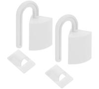 Amosfun Tope de Puerta de Seguridad para Manos de Niño, 2 Piezas en Color Claro, Material PP y PE, Protege Dedos y Evita Golpes en Puertas