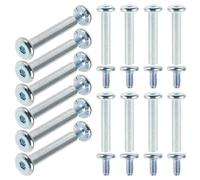 Amosfun Tornillos de Acero Inoxidable 20 Accesorios para Reparación de Ruedas y Cojinetes de Patinaje Diseño Razonable y Fácil para Patines