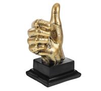 Amosfun Trofeo Pequeño de Pulgar hacia Arriba en Resina para Premiar Equipos en Eventos Sociales y Competencias Diseño Ornamental