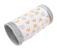 Amosfun Túnel Plegable para Mascotas Cómodo y Liviano de Gamuza y Forro Polar Ártico, Juguete Interactivo Adecuado para Cobayas y Erizos en Espacios Pequeños