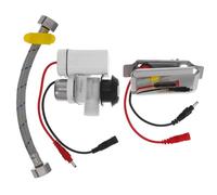 Amosfun Válvula Urinaria Sensor Inteligente Automática Kit de Descarga Abs Dc, Válvula de Control para Urinario, Dispositivo sin Contacto para Baño, Accesorios Montaje Pared, Kit 1 Unidad