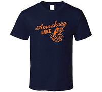 Amoskeag Lake Grown Ups Sandler Rock Kevin James Hayak Records t Tshirts Camisetas y Tops Blue(XX-Large)