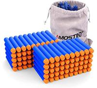 AMOSTING 100Pcs Repuestos de dardos de espuma para pistolas de juguete Nerf N-Strike Elite Blaster, Nerf Bullets