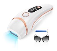 AMOTAOS Depilación láser para mujeres y hombres, dispositivo de depilación IPL 3 en 1 de refrigeración por hielo, reducción segura en el hogar de larga duración, adecuado para cara, axilas, línea de