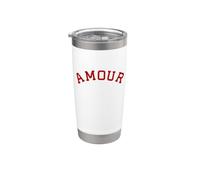 Amour Francés Amor - Paris Francia Travel Vaso térmico de acero inoxidable de doble pared