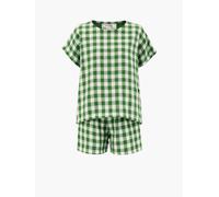 AmourLinen Pijama 'Cloud Nine' verde M verde