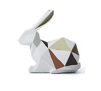 Amoy-Art Conejo Figura Decorativa Animal Escultura Estatua Modern Regalo Interior Arte Resina Decoración del Hogar 15cm