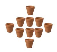 AMOYER 12pcs 3x3cm Pequeño Mini Olla de Terracota Cerámica de la Arcilla de cerámica plantador Macetas Cactus Succulent vivero Macetas para Plantas