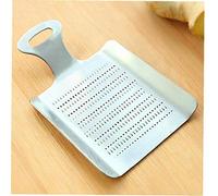 AMOYER 1pc práctico de Cocina Jengibre Wasabi Acero Inoxidable de Plata 11.1X7.1cm fácil Limpiar Artículo Herramientas Seguridad ajo rallador de Cocina