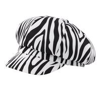 AMOYER Béret Imprimé Léopard Zèbre, Style Français, Casquette De Peintre Rétro Décontractée, Casquette Gavroche Chaude Pour Femme