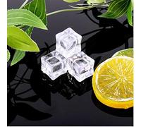 AMOYER Cubos De Hielo Artificial Acrílico Cerveza Whisky Bebidas De Imitación De Los Cubos De Hielo Fotografía Apoya Los Accesorios 10pcs / Set