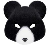 AMOYER Máscara De Oso De Peluche, Máscara De Animal Realista, Disfraz De Cosplay, Máscara para Halloween, Navidad, Carnaval, Fiesta