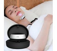 Amoyeric Dispositivo Antirronquidos De Garganta EMS, Dispositivos Automáticos Inteligentes De Ayuda para Dormir para La Apnea del Sueño, Tapón De Ronquidos Ajustable Electrónico, Conexión para Dormir