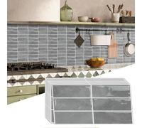 AMOYUN 16 Piezas 3D Azulejos Adhesivos Cocina, Pegatinas de Pared 15x30cm Vinilo Pared Vinilos de Pared Decorativos Pared Cocina Azulejos Baño Vinilo Suelo
