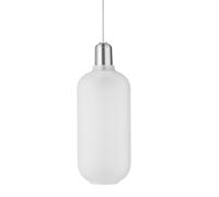 Amp Lámpara Colgante Grande Blanco/ Zinc
