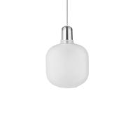 Amp Lámpara Colgante Pequeña Blanco/ Zinc