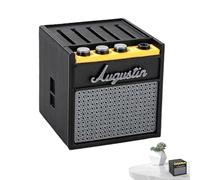 Amp Pick Case - Stylish 3D Printed Guitar Pick Box, Acoustic Picks Organizer With Speaker Design, Lightweight Collection Display Case | Clip Picks Holder For Musicians Stage Setup Or Home Studio Use